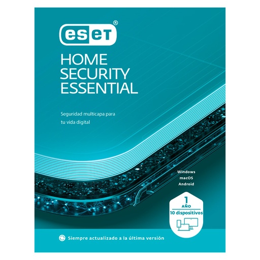 [EHSE-ESD1-5D] Licencia Eset Home Security Essential Para 5 PC 1 Año ESD