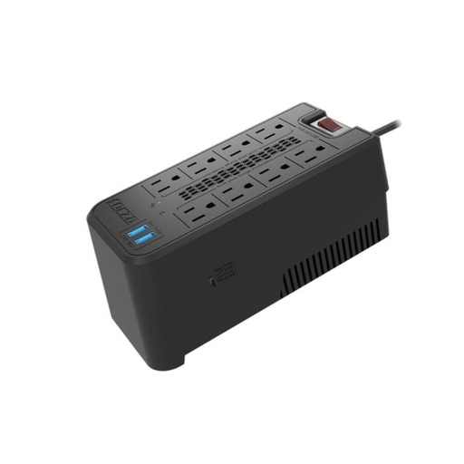 [FVR-1221USB] Regulador de Voltaje Automático Forza 1200VA/600W de 8 Salidas 2 USB 120V