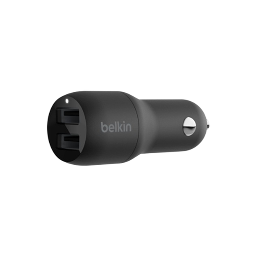 [CCB001BTBK] Cargador Para Carro Belkin BoostCharge Dual USB-A 24W Negro