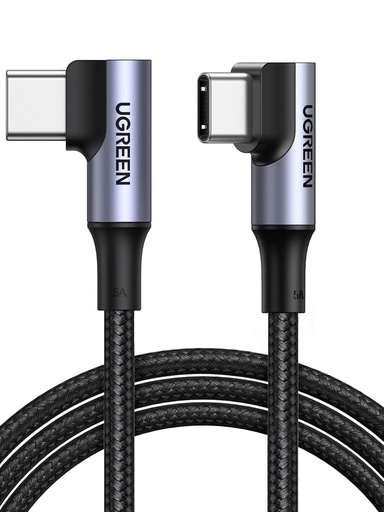 [B083Q68D52] Cable Ugreen USB Tipo C A USB Tipo C de 100W con Puntas de 90grados De 2metros