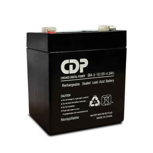 [CDP034] BATERIA CDP 12 VOLTIOS 4.5AH ACIDO PLOMO, SELLADA, LIBRE DE MANTENIMIENTO