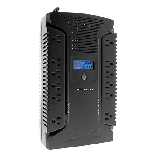 [HT-750LCD] UPS 750VA Forza HT-750LCD 450W 12 Tomas Nema Interactivo