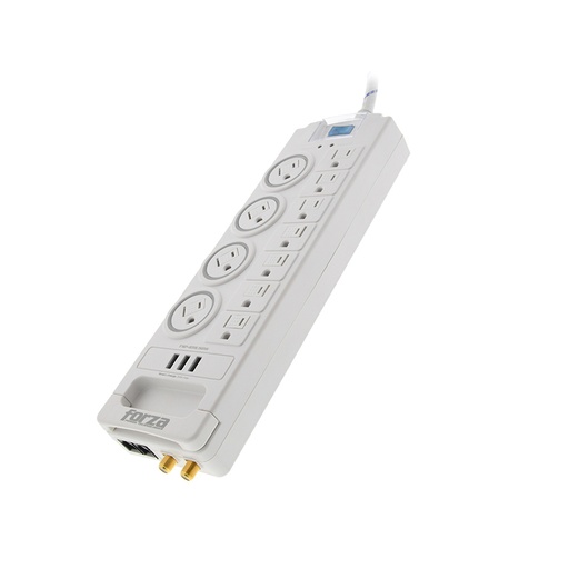 [FSP-1011USBW] Protector de Sobretensión Forza FSP-1011USBW 1750W/1800J 110V/220V 11 Salidas 3 USB Coaxial RJ-45