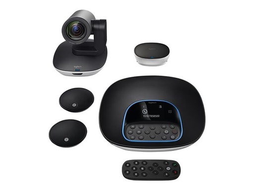 [960-001060] Kit de Video Conferencia Logitech GROUP Con Micrófonos de Expansión