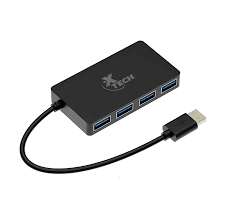 [XTC-391] Hub Xtech USB 3.0 a 4 Puertos USB Tipo A