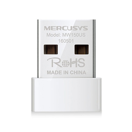 [MW150US] Adaptador de Red USB a Wi-Fi Mercusys N150 Nano 150mbps