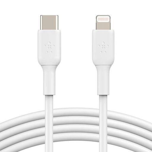 [CAA003bt1MWH] Cable Belkin USB Tipo C a Lightning Boost Charge de 1Metro Blanco