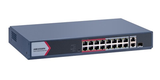 [DS-3E1318P-EI/M] Switch Hikvision 16 Port Fast Ethernet Smart PO 10/100M