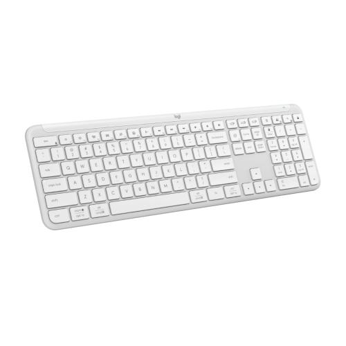 [920-012593] Teclado Logitech K950, Color Blanco, Español, Bluetooth, USB Logi Bolt