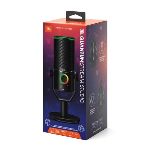 [JBLSTRMSTUDIOBLKAM] Micrófono para Streaming JBL Quantum Stream Studio USB Color Negro