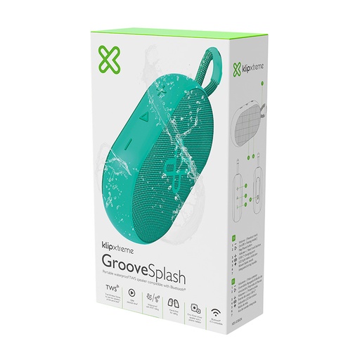 [KBS-030GN] Bocina portátil Inalámbrico Klip Xtreme KBS-030GN 6W Color Verde