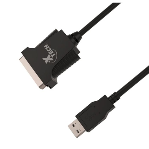 [XTC-318] Cable de USB Xtech XTC-318  De USB 2.0 a Paralelo C36 1.8m Color Negro