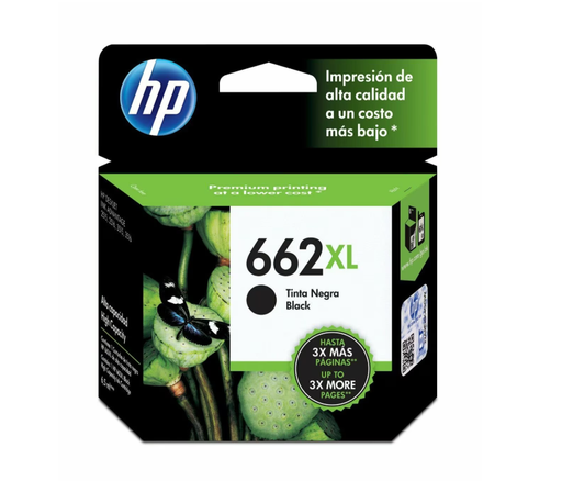 [CZ105AL] Cartucho de Tinta Original HP 662XL Negro