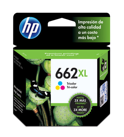 [CZ106AL] Cartucho de Tinta Original HP 662XL Tricolor