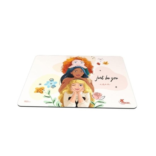 [XTA-D100PS] Mousepad de Goma Xtech Edición Princesas Antideslizante