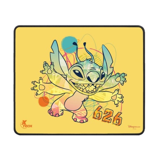 [XTA-D100ST-YL] Mousepad Superficie de Tela Xtech Edición Stitch Con Base de Goma