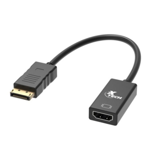 [XTC-378] Adaptador Xtech XTC-378 DisplayPort Macho a HDMI, 20cm