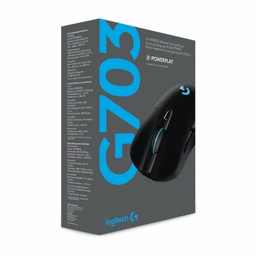 [910-005638] Mouse Gaming Logitech G703 Inalambrico con Hero 25k Sensor