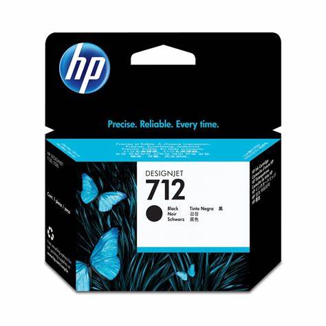 [3ED70A] Cartucho de Tinta HP 712 Negro DesignJet de 38ml