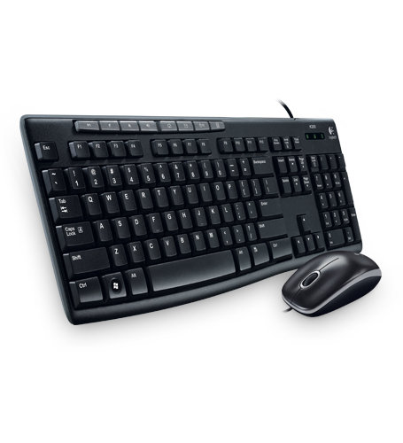 [920-002716] Teclado y Mouse Alámbrico Logitech MK200 USB Negro Español