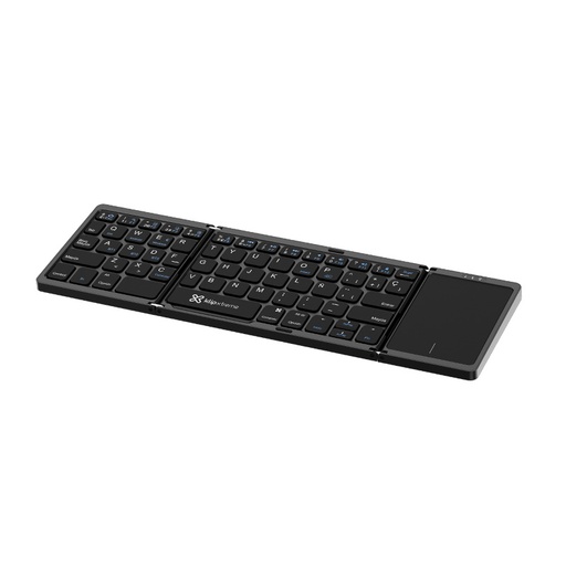 [KCK-650S-BK] Teclado Klip Xtreme KCK-650S-BK Plegable con Panel Tactil Bluetooth