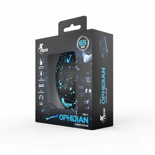 [XTM-411] Mouse Xtech XTM-411 Alámbrico Gaming USB 6 Botones
