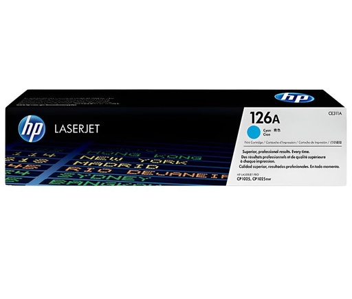 [CE311A] Cartucho de Tóner H.P. 126A Color Cyan Laserjet Original