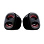 [SP9012RD] Bocina 2.0 Unno Tekno Brazza SP9012RD 6W Negro y Rojo