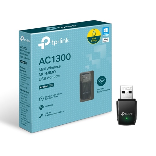 [ARCHERT3U] Adaptador Tp-Link ARCHERT3U USB Inalámbrico AC1300