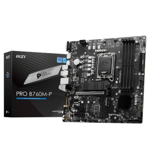 [824142319802] Motherboard MSI PRO B760M-P  LGA1700 DDR5 Micro-ATX