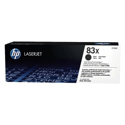 [CF283X] Tóner H.P. 83X Negro Alto Rendimiento LaserJet Original