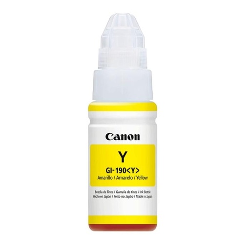 [0670C001AC] Botella de Tinta Canon GI-190 Yellow 70ml