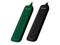 [FSP-651 2PK] Protector tensión 1625W/1000J, 6 slds, enchufe plano-120V/240V - 2PK