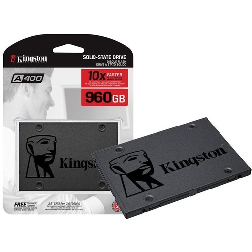 [SA400S37/960G] Unidad SSD 2.5" 960GB Kingston A400 500MBs