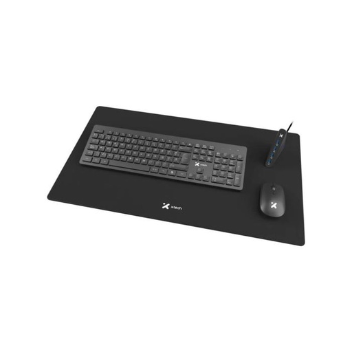 [XTK-320S] Combo Xtech XTK-320S de Teclado, Mouse, Mousepad y HUB USB 3.0 de 4 Puertos