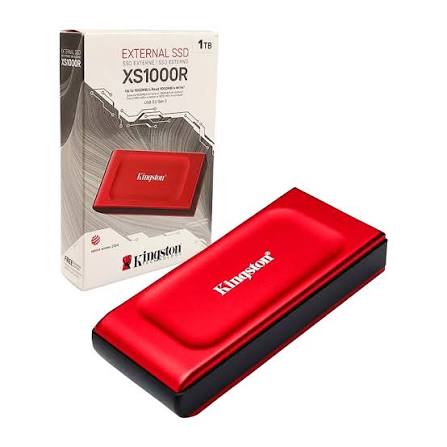 [SXS1000R/1000G] Kingston - SSD Externo - XS 1000 - 1TB - SXS1000R/1000G - Rojo 
