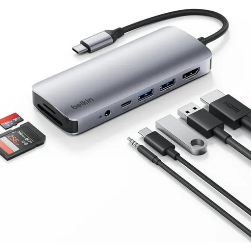 [INC024fqSGY] Adaptador Multipuerto USB-C 8 en 1 Belkin
