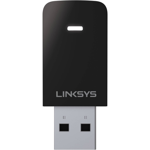 [WUSB6100M] Mini Adaptador USB Inalámbrico Linksys Dual Band Wi-Fi 5 hasta 600Mbps
