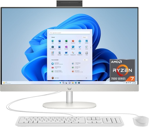 [BA1W4LA#ABM] HP All-in-One con Procesador AMD Ryzen 7 7730U hasta 4.8 GHz